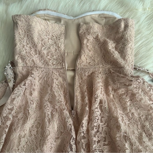 Sequin Hearts Lace Mini Dress - Picture 7 of 8